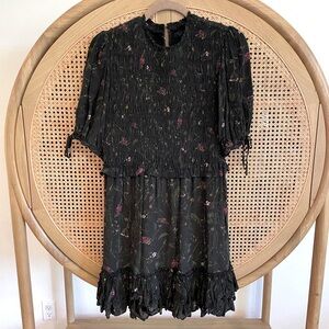 All Saints Floral Mini Dress